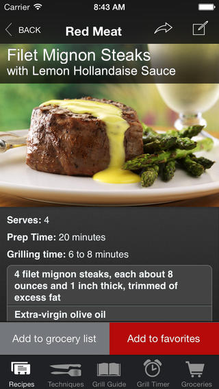 › What you get: This app by one of the most-respected names in grilling hardware offers access to hundreds of