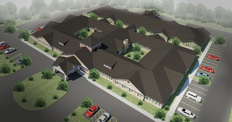 Artist rendering of Dominion Senior Living of Hixson facility.