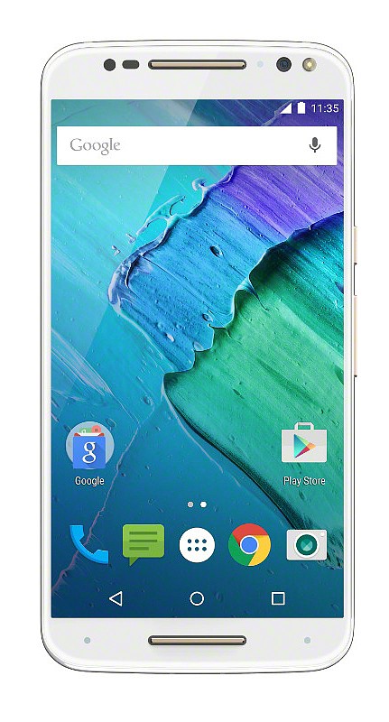 
              This product image provided by Motorola shows the Moto X smartphone. Motorola is refreshing its Android smartphones with better cameras and other improvements as it seeks to lure customers who want lower-cost alternatives to leading smartphones from Apple and Samsung. (Motorola via AP)
            