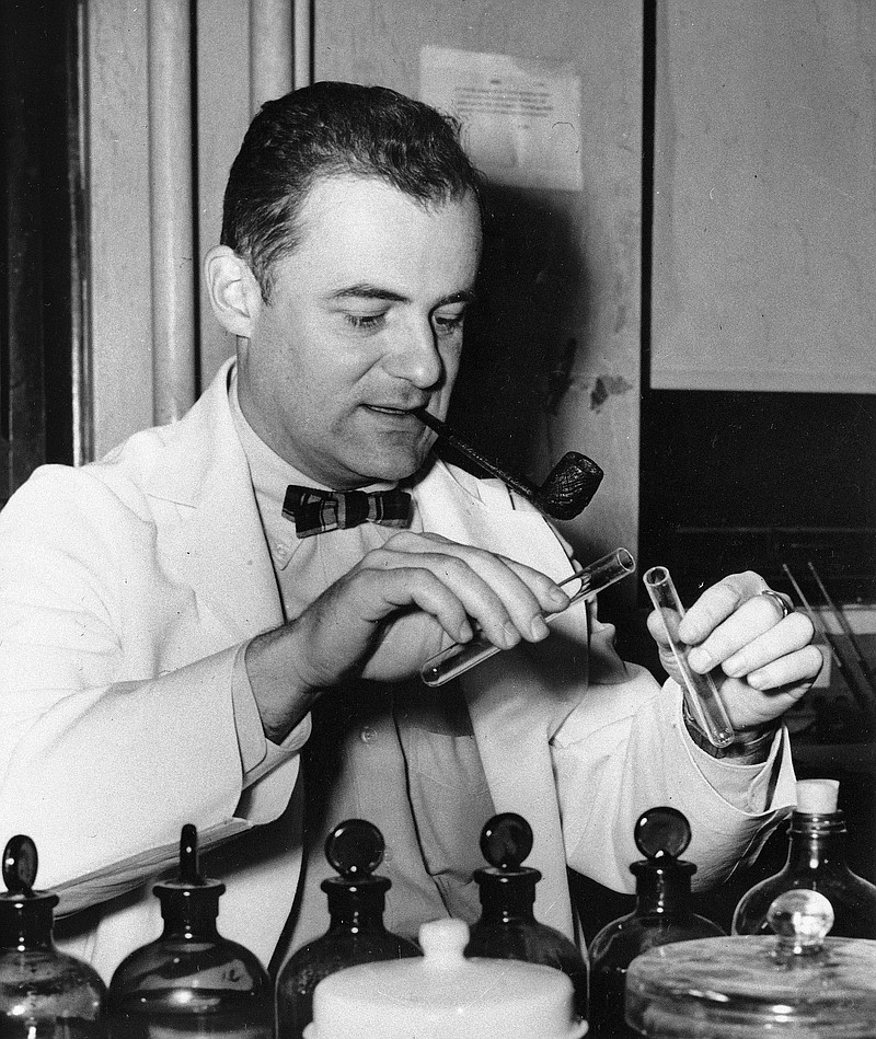 
              FILE - This Oct. 21, 1954 file photo shows Dr. Frederick C. Robbins, new chief of pediatrics and contagious diseases at Cleveland City Hospital, after the announcement that he, Dr. John Enders and Dr. Thomas Weller were awarded the Nobel prize for medicine. The 1954 Nobel Prize in medicine was awarded for work with fetal tissue that led to developing a vaccine against polio. (AP Photo)
            