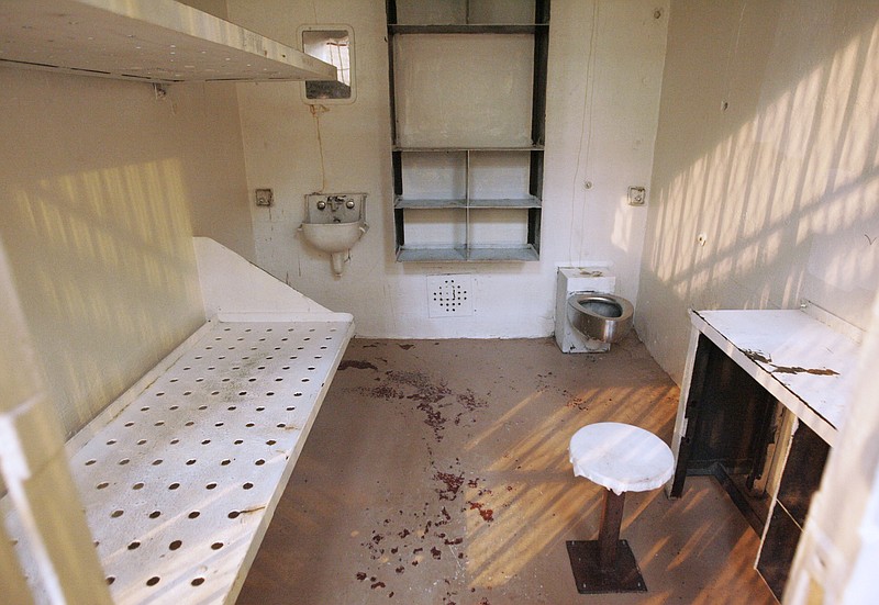 A cell sits empty after the closing ceremony of Brushy Mountain State Penitentiary in Petros, Tenn. Thursday, June 11, 2009. The Brushy Mountain Correctional Complex is the state's oldest prison at 113 years. The Brushy Mountain Correctional Complex is the state's oldest prison at 113 years. It is closing Thursday because it's become too expensive to upgrade and maintain. (AP Photo/Wade Payne)