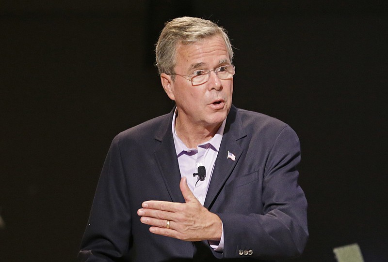 
              FILE - In this July 27, 2015 file photo, Republican presidential candidate, former Florida Gov. Jeb Bush speaks in Orlando, Fla. The largest Florida corporate donor to a “super” political committee backing former Gov. Jeb Bush’s presidential run is NextEra Energy, the company that owns electric utility giant Florida Power & Light.  (AP Photo/John Raoux, File)
            