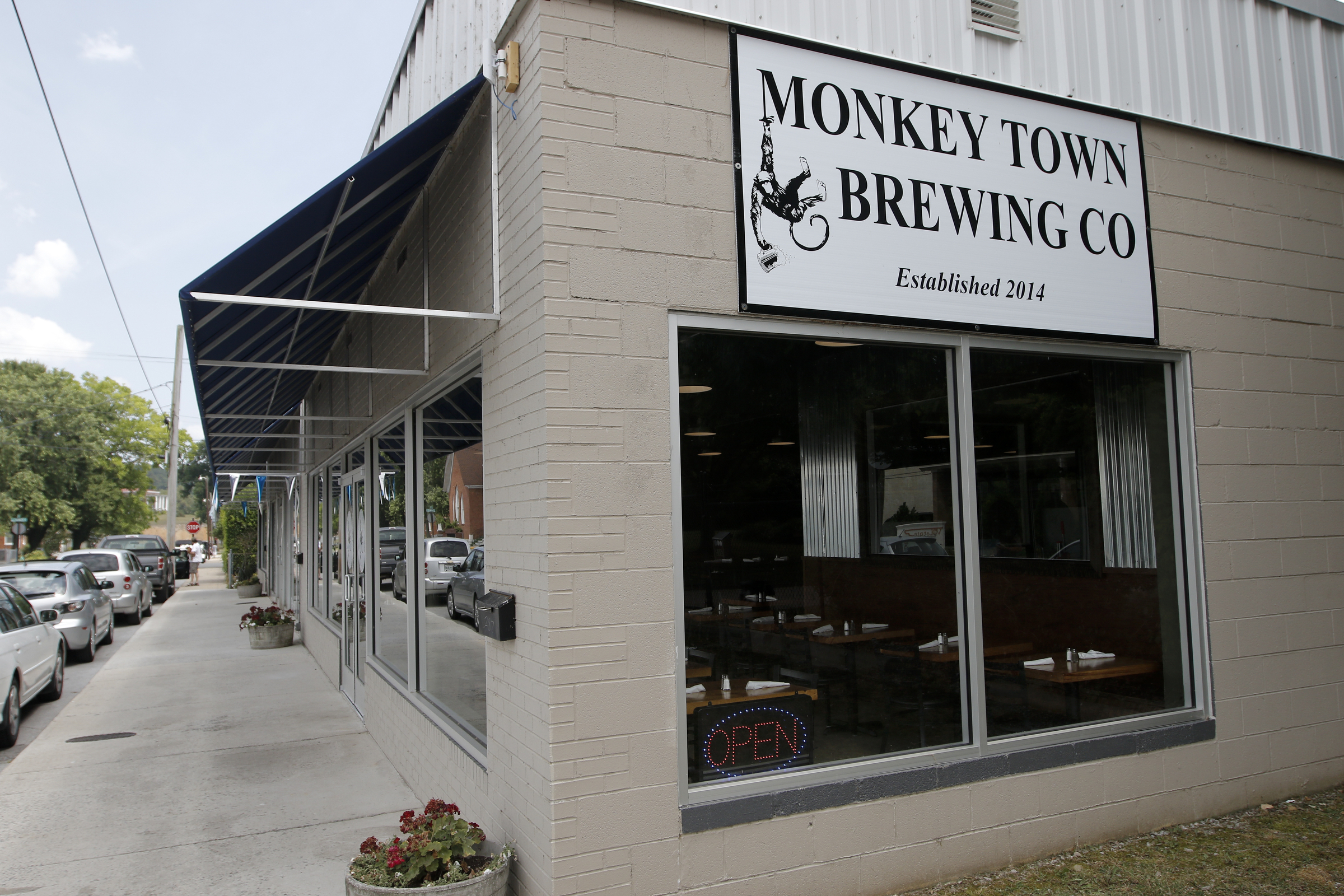 The exterior of the Monkey Town Brewing Co. in Dayton, Tenn., is seen Thursday, June 25, 2015.