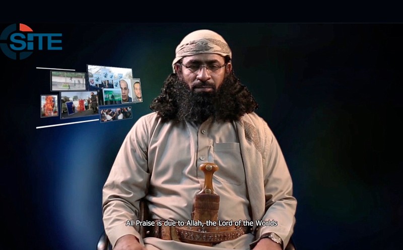 Screenshot image of Khalid bin Umar Batarfi taken from Al-Qaida in the Arabian Peninsula video urging more lone wolf attacks on U.S. and other countries.