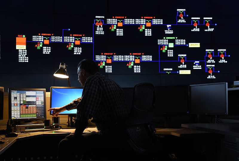 EPB employees monitor the power system from EPB's control room.