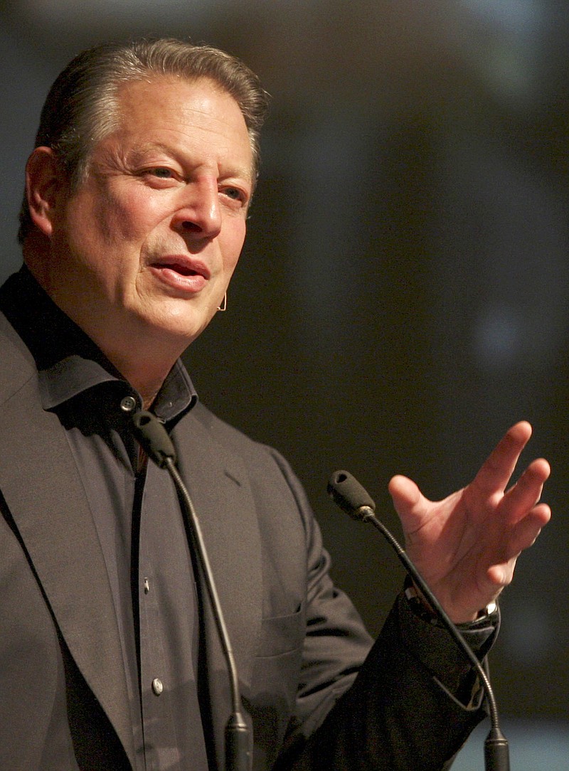 Former U.S. Vice President and Nobel Peace Prize winner Al Gore delivers his speech in this 2011 file photo.