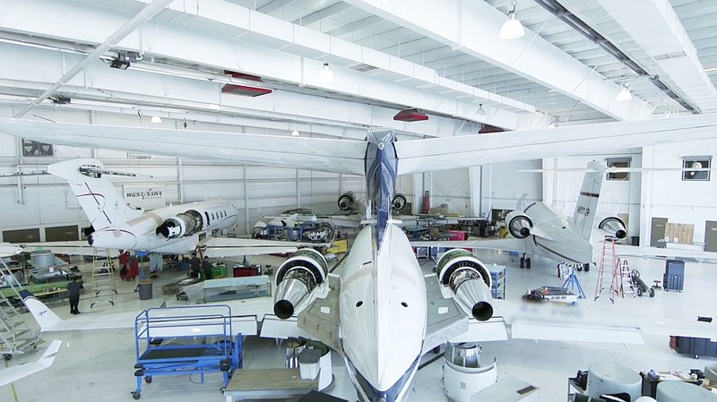 A West Star Aviation hangar is seen in this company photo.