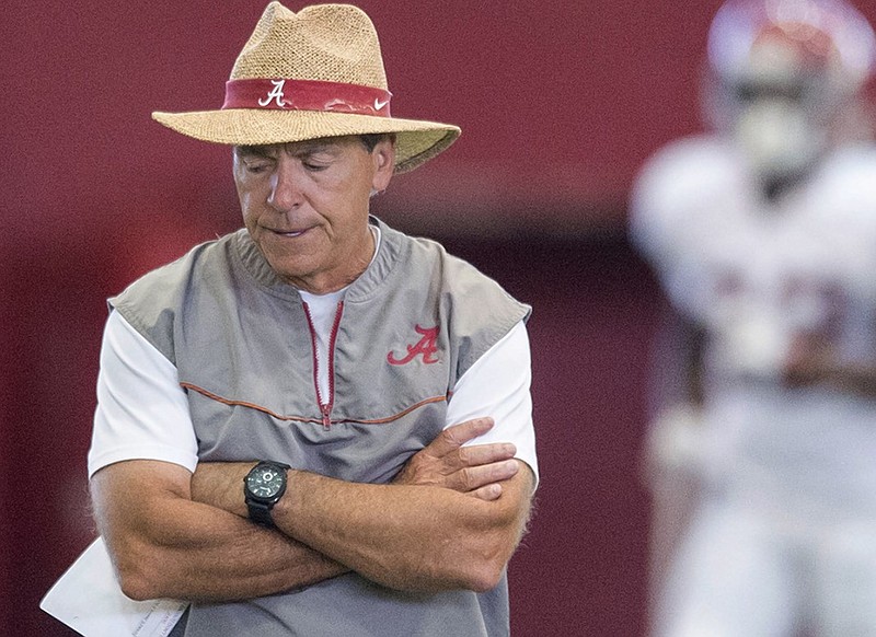 Alabama football coach Nick Saban said the improvement shown — or not — in between the first and second scrimmages will play a big part in determining players' roles for this season.