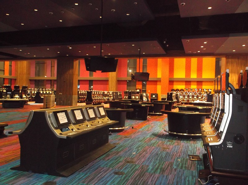 Interior views of the Harrah's Cherokee Valley River Casino that will open on Monday, Sept. 28 in Murphy, N.C.