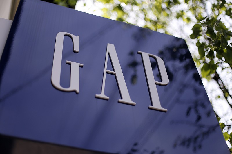 
              FILE - This photo May 14, 2014 file photo shows signage outside a Gap store in the Shadyside section of Pittsburgh. The Gap Inc. reports quarterly financial results on Thursday, Aug. 20, 2015. (AP Photo/Gene J. Puskar, File)
            