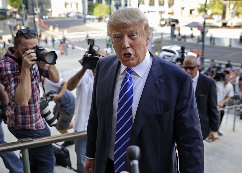 Donald Trump, arriving for jury duty in New York on Monday, has made immigration a key issue of his campaign for the GOP presidential nomination.