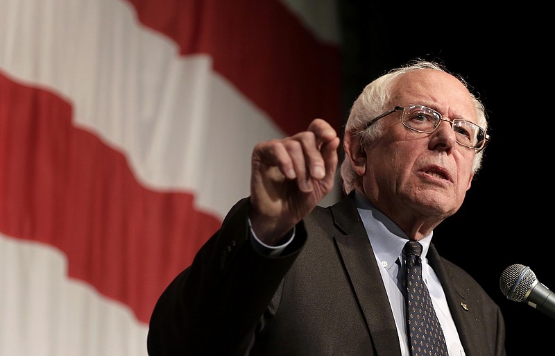 
              FILE - In this Aug. 14, 2015, file photo, Democratic presidential candidate Sen. Bernie Sanders, I-Vt., speaks at the at the Iowa Democratic Wing Ding at the Surf Ballroom in Clear Lake, Iowa. The Vermont senator sought to broaden his appeal with black voters Friday, Aug. 21, 2015, in speeches in South Carolina denouncing "institutional racism" in the American political and economic system. (AP Photo/Charlie Riedel, File)
            