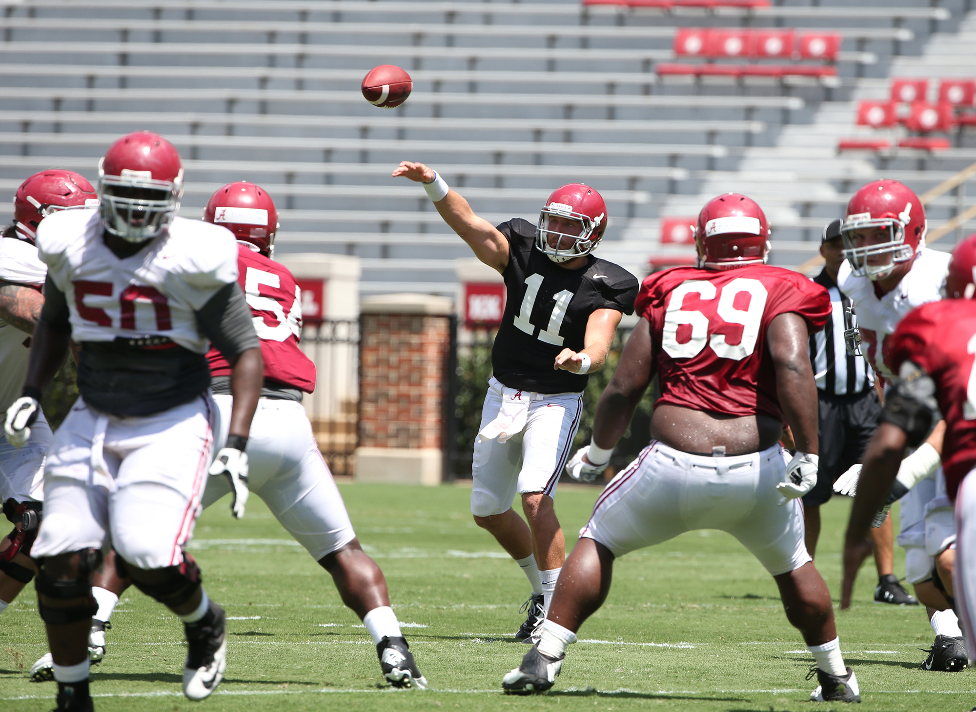 Alabama quarterback Alec Morris (11)

Photo by Kent Gidley