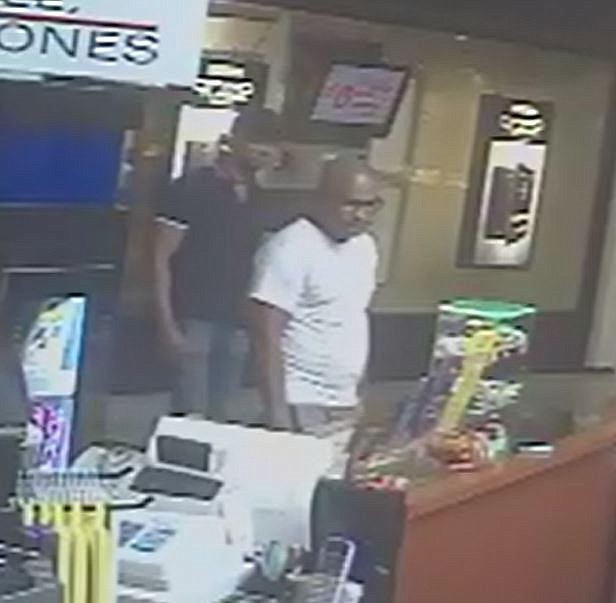 The Dalton Police Department is looking for two men who apparently worked together to steal a woman's purse from Walnut Square Mall, then racked up more than $1,300 in fraudulent charges. 