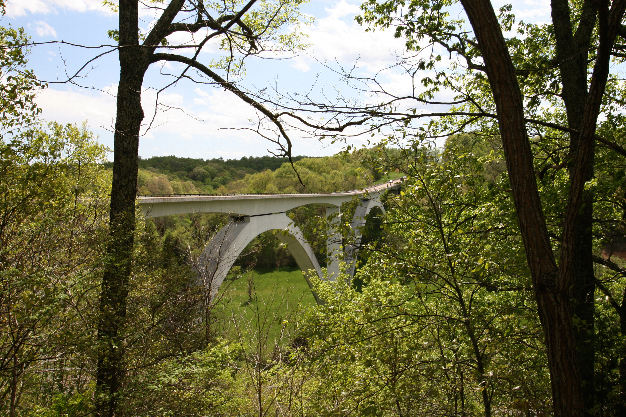 Historic Natchez Trace Parkway Bridge and a popular stop for photographers.