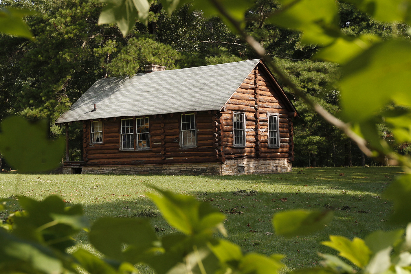 Staff Photo by Dan Henry / The Chattanooga Times Free Press- 7/30/14. A Civilian Conservation Corps structure in the Bledsoe State Forest on July 30, 2014. Local officials and fans of the CCC are looking to preserve the camp and other structures west of Pikeville, Tennessee.