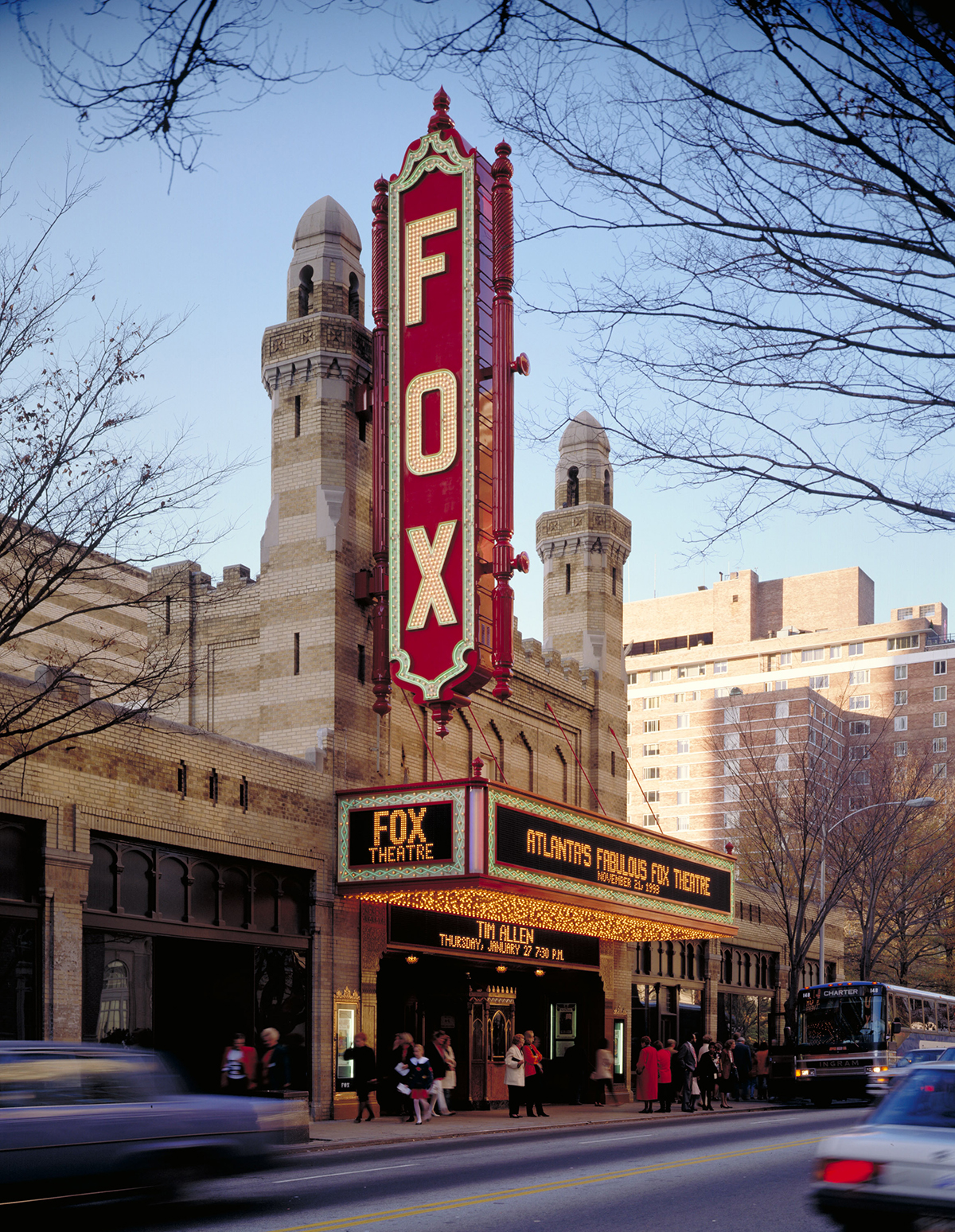Listed on the National Register of Historic Places, this 1929 Moorish/Egyptian/Art Deco fantasy hosts a wide range of live performances, plus a summer movie series, with performance on the second largest theater organ in the nation. Year-round tours are available through the Atlanta Preservation Center.