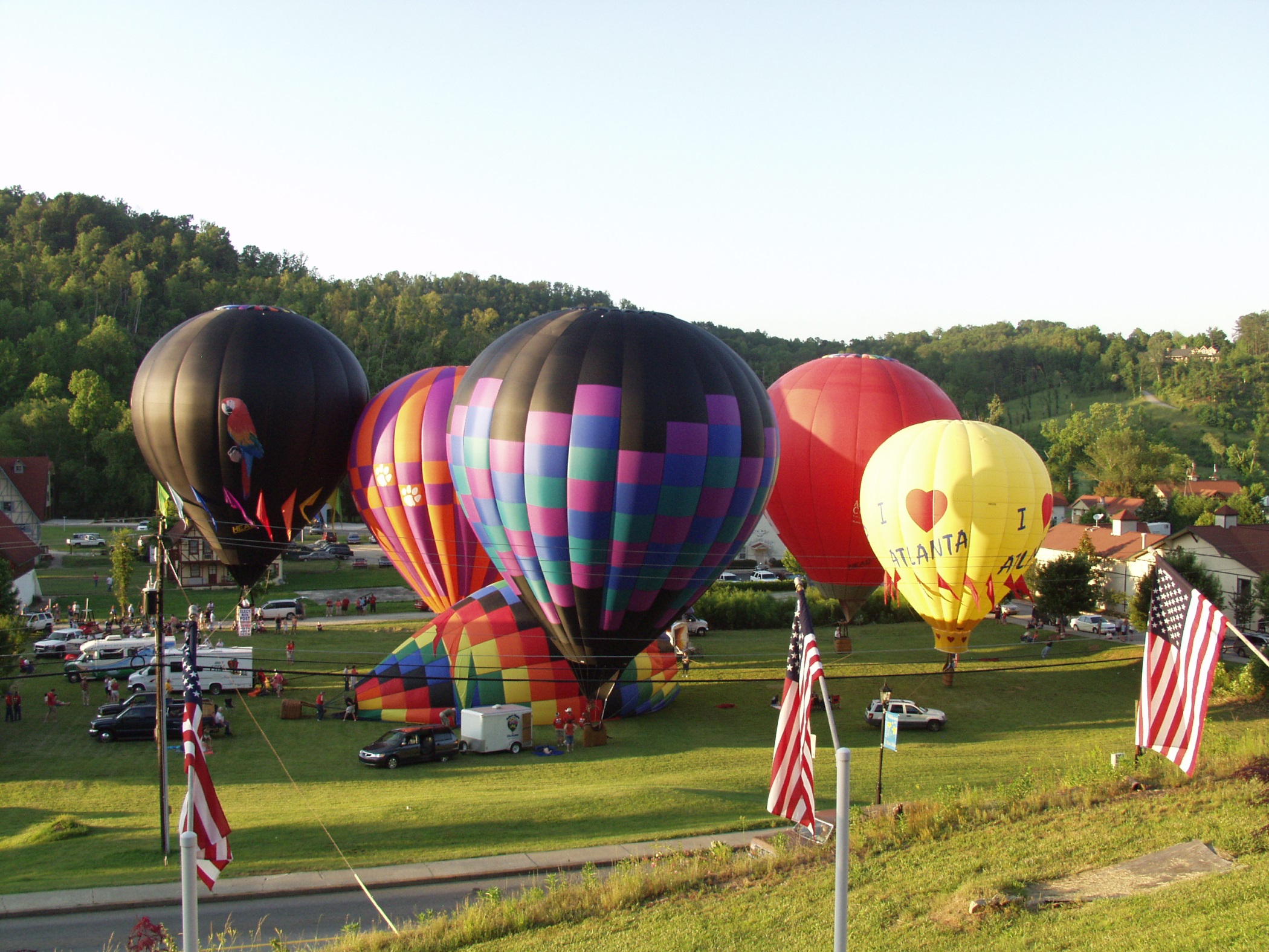 The annual Helen to the Atlantic Balloon Race and Festival is one of the most colorful events in the area and draws balloonists from around the country.