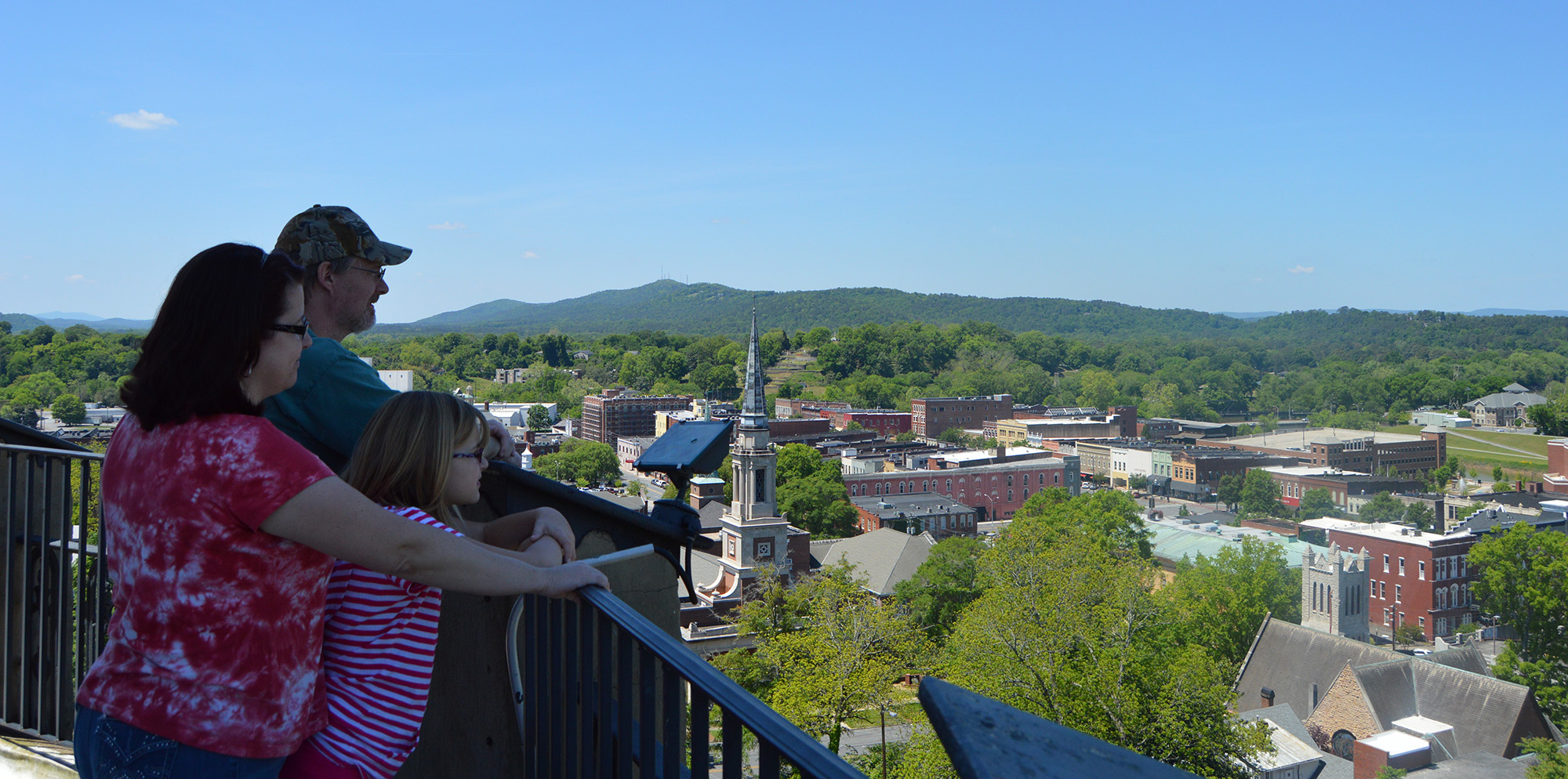 The City Clocktower offers a view of downtown Rome and the surrounding area.