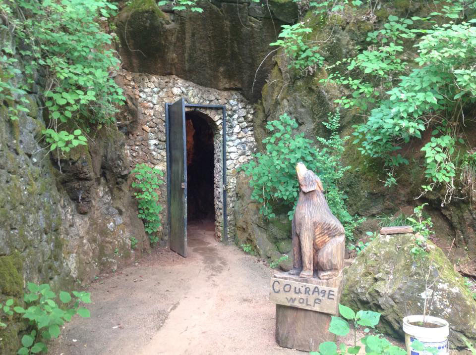 The cave in Floyd County's Cave Spring is a great place to naturally cool off during the summer.