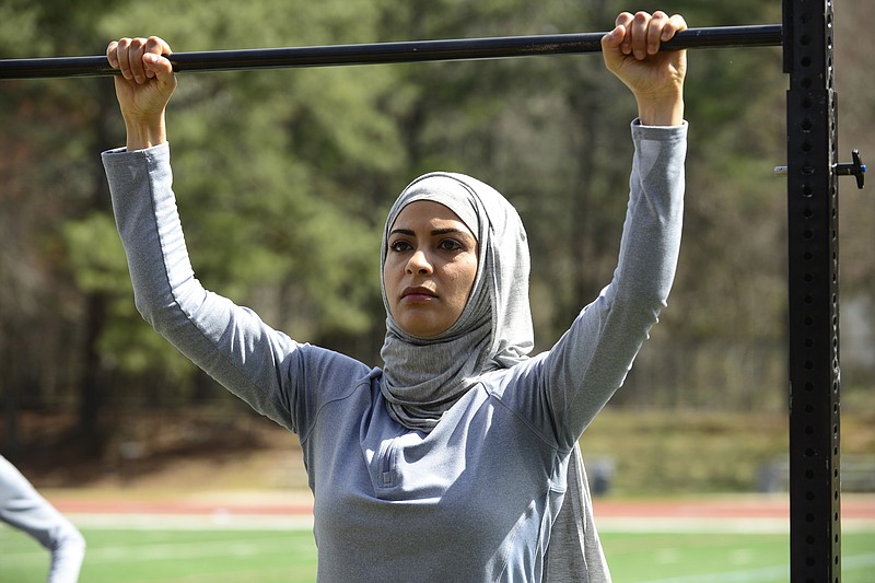 
              In this image released by ABC,  Yasmine Al Massri appears in a scene from "Quantico," premiering Sept. 27. (Guy D'Alema/ABC via AP)
            