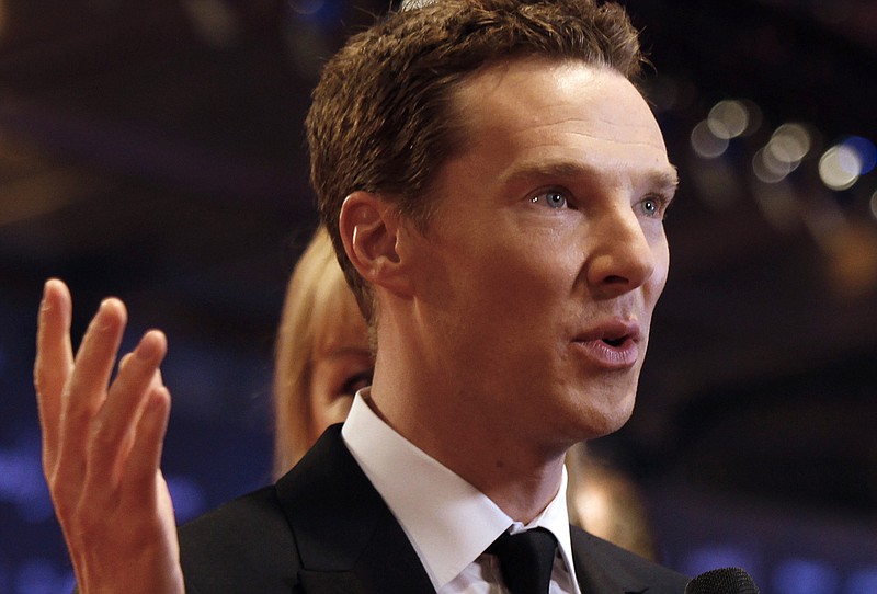 
              FILE - In this Wednesday, April 15, 2015 file photo, British actor Benedict Cumberbatch arrives to host the Laureus World Sports Awards in Shanghai, China. It's a "Hamlet" with Hollywood-level hype and an A-list star in Benedict Cumberbatch. But London's latest stage sensation is more than a Shakespearean star vehicle. The play's the thing, and this sold-out production has a visual wow factor as big as its lead actor. (AP Photo, File)
            