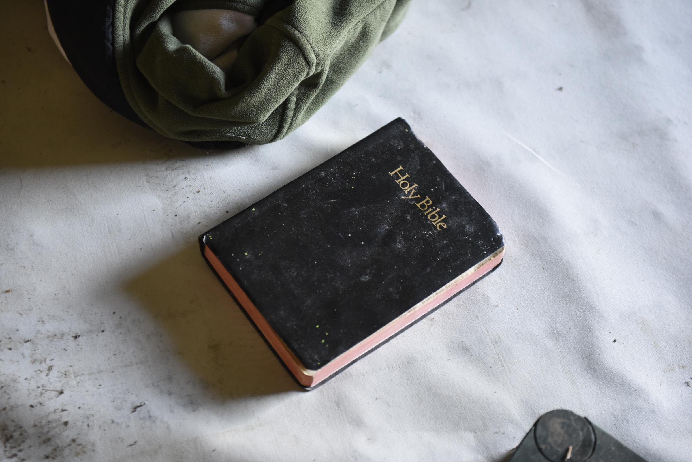 A Bible is seen on a mattress inside this abandoned unit at the Pear Pines Mobile Home Park on Tuesday, Aug. 25, 2015, in LaFayette, Ga.