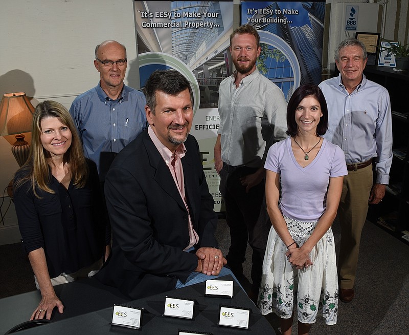 Staff photo by Tim Barber The EES staff from front left are Marianne LeVan, Daniel G. LeVan and Olivia Karavatakis. From back left, Hubert van der Harst, Chris Sarine and Charles Rollins.