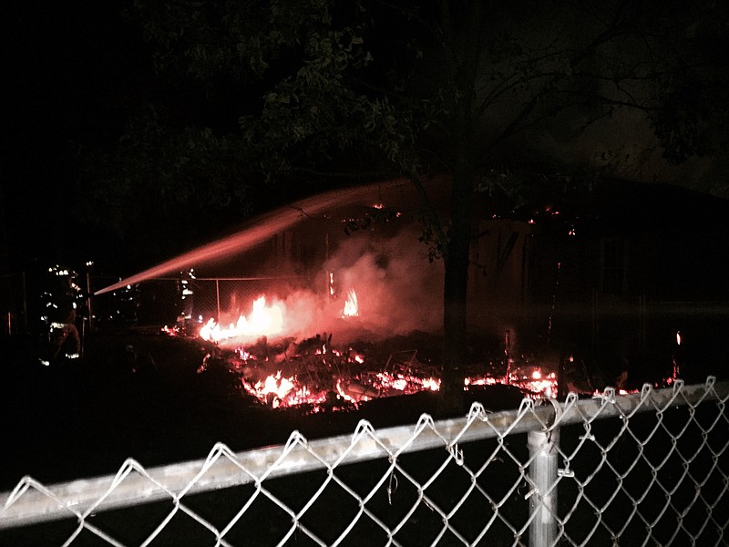 Firefighters battled a blaze at 1737 Harbor Valley Road. The residents were able to get out of the house without any injuries but two firefighters were taken to the hospital and treated for heat exhaustion.