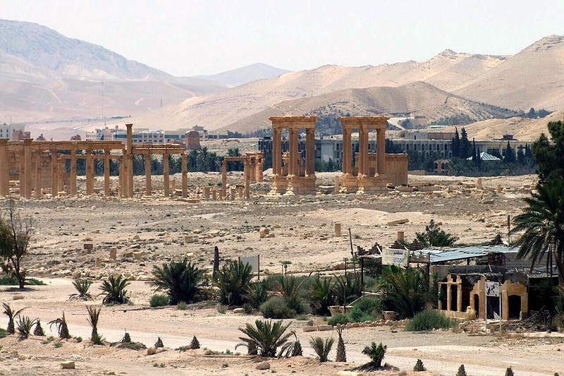 This file photo from May shows the general view of the ancient Roman city of Palmyra, northeast of Damascus, Syria. Activists say Islamic State militants have destroyed a temple at Syria's ancient ruins of Palmyra.