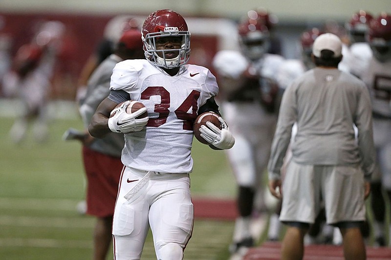 Tailback Damien Harris is among the freshmen who could play significant minutes for Alabama in Saturday night's season opener against Wisconsin.
