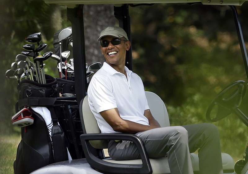 President Barack Obama, shown in a golf cart during his recent Martha's Vineyard vacation, may have a legacy with his Iran agreement, but it may not be the kind he wanted.