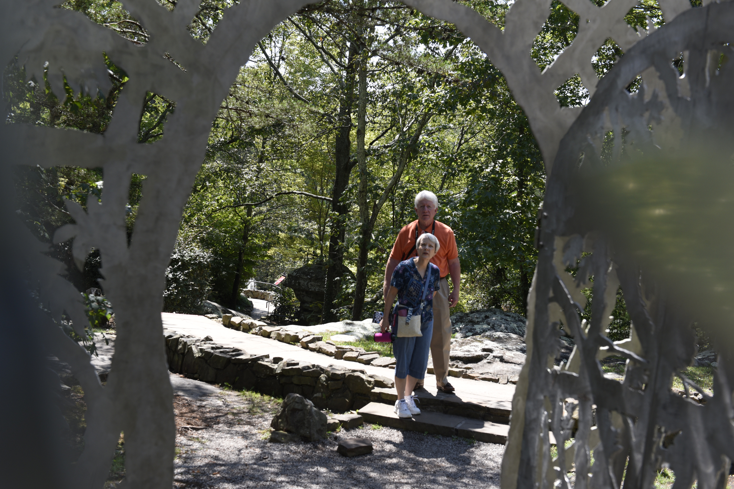 John and Sherry Britton, from Marietta, Ga., visit Rock City on Thursday, Sept. 3, 2015, in Lookout Mountain, Ga.