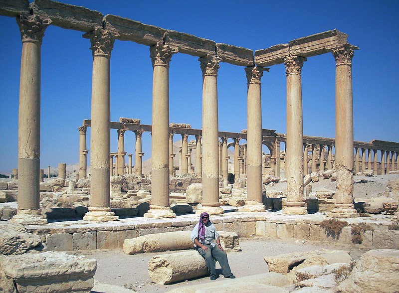 University of Tennessee lecturer in ancient art Robert Darby visits the ruins at Palmyra, Syria, in July 2009. Darby and his wife, Erin, an assistant professor of religious studies, are following with concern the reports of the ongoing destruction and executions by ISIS at Palmyra.