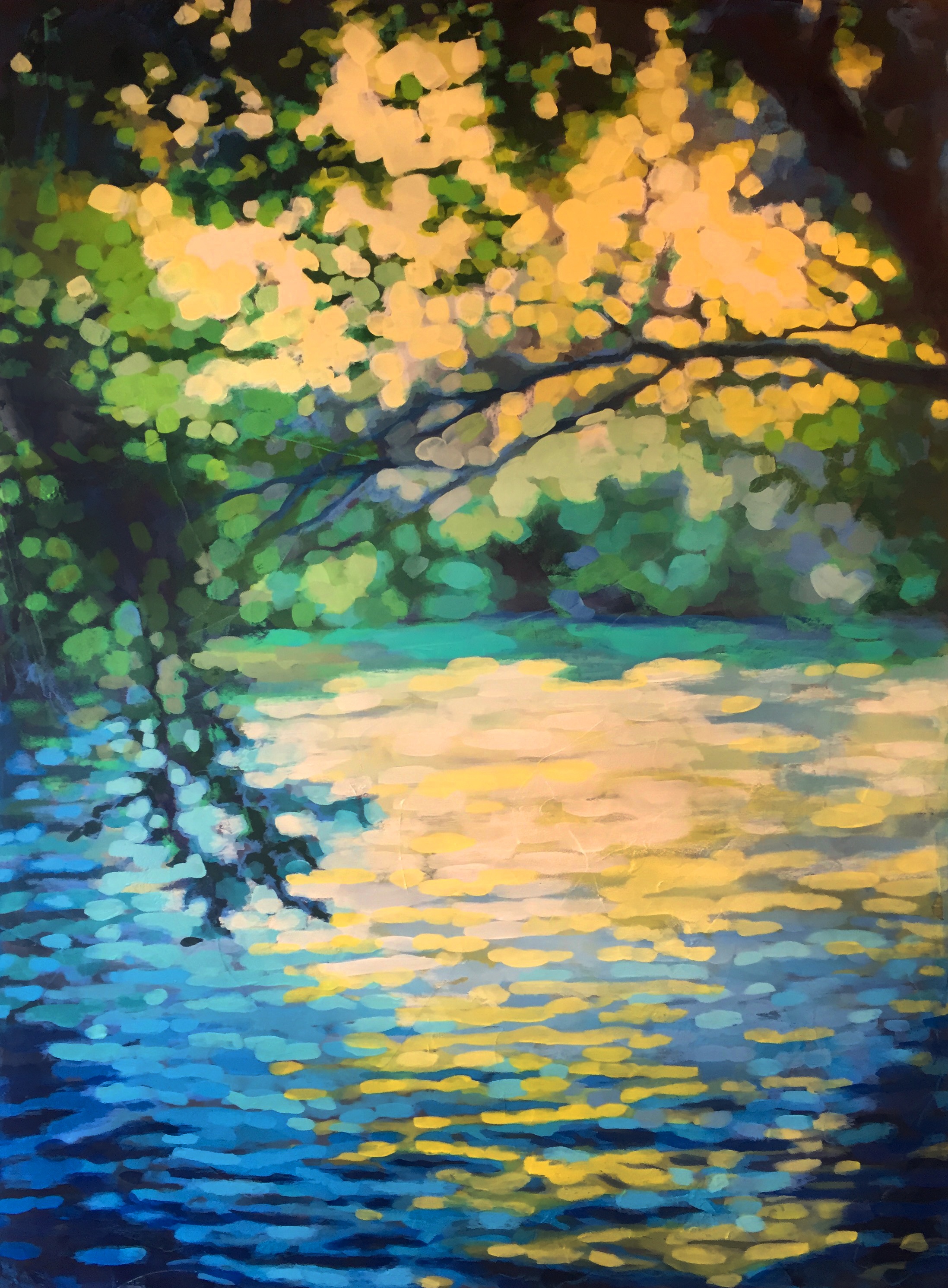 Ali Kay created this acrylic and metallic plaster work for the auction.