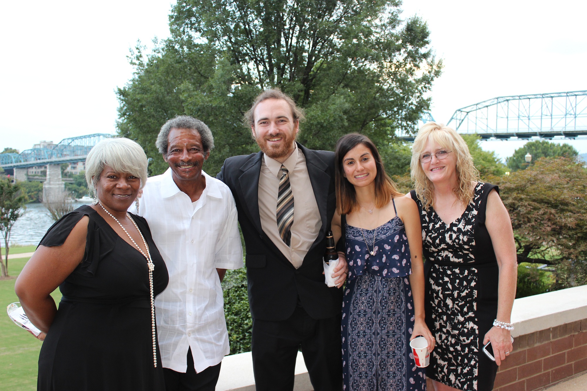 Carolyn and Charles Miller, E.J. and America Laughter and Julie Laughter, from left.