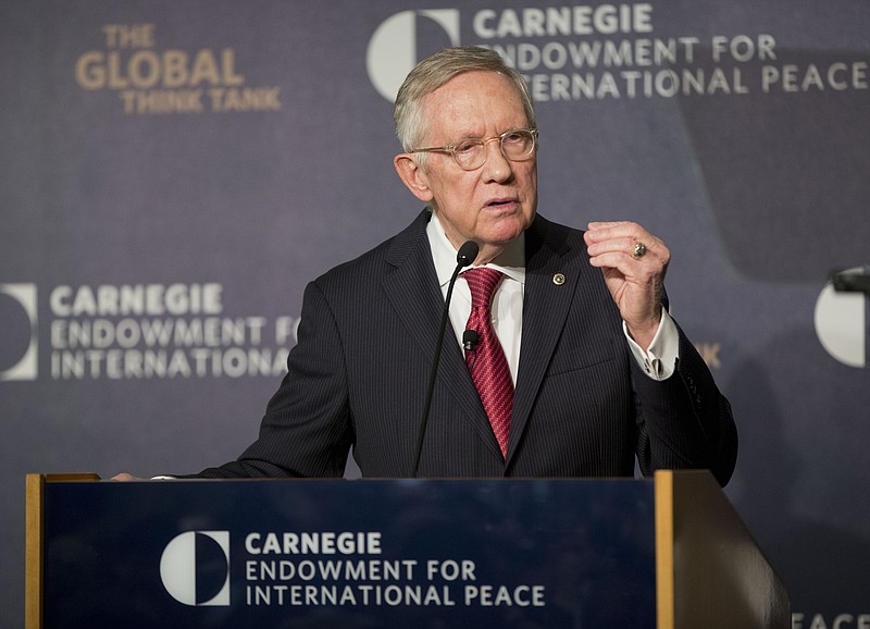 Senate Minority Leader Harry Reid, D-Nev., and his colleagues who voted not to let the Senate have an up-and-down vote on the Iran nuclear agreement now "own every 'I' and every 'T'" of the deal.