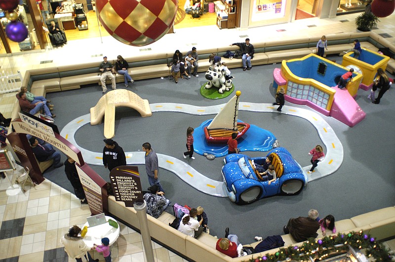 The play area at Hamilton Place Mall is pictured in this file photo.