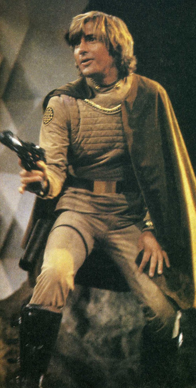 In the original 1978-1979 run of the science-fiction series "Battlestar Galactica," the role of Lt. Starbuck was played by Dirk Benedict. [Contributed photo.]