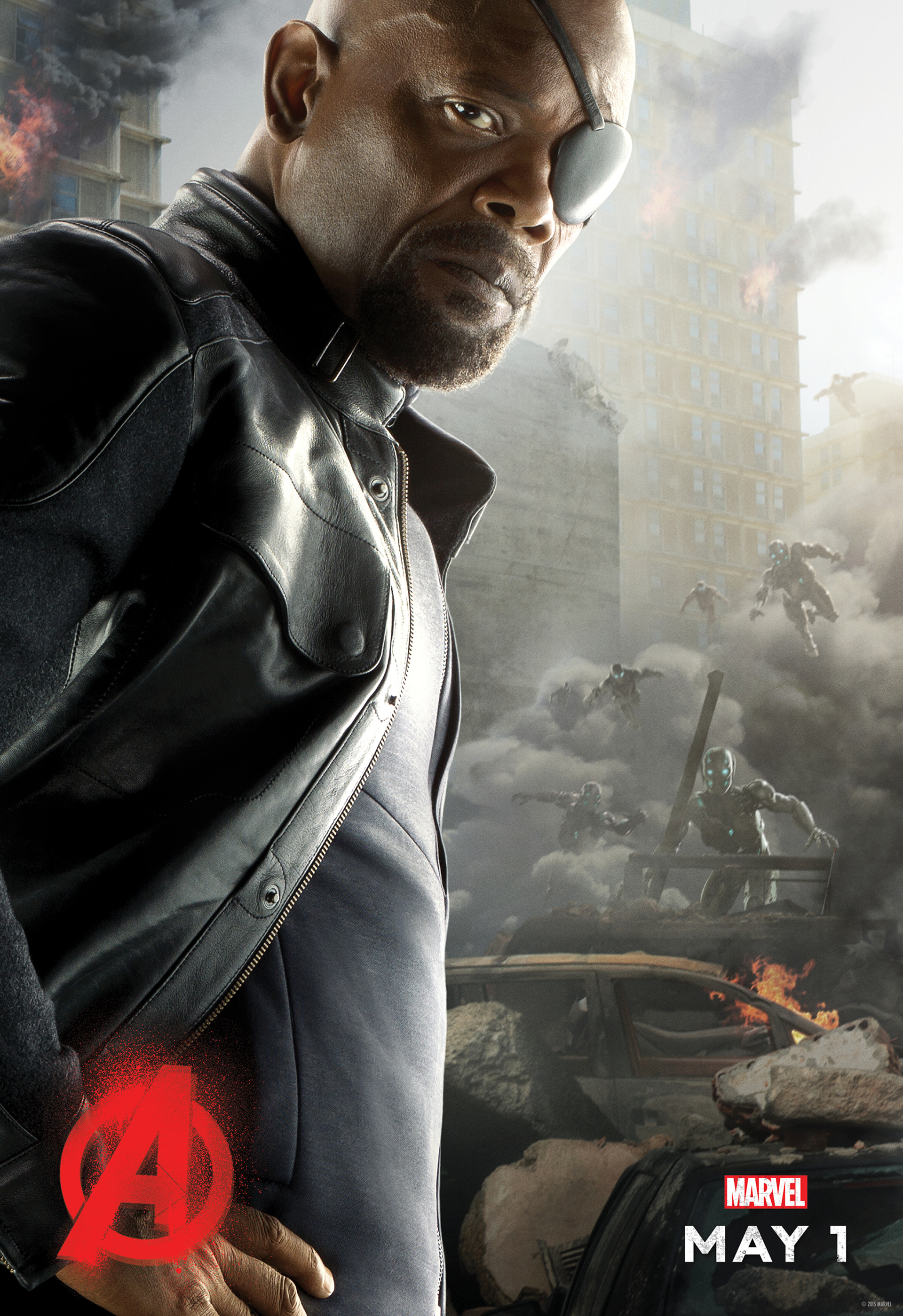 Although he goes by the same name, Marvel's Ultimate comics line introduced a black version of Nick Fury. This interpretation of the character reportedly was based on Chattanooga native Samuel L. Jackson, pictured, who later portrayed him in the Marvel film series. There is also a third version of Nick Fury who is the bi-racial son of the original character and a black secret agent named Nia Jones.