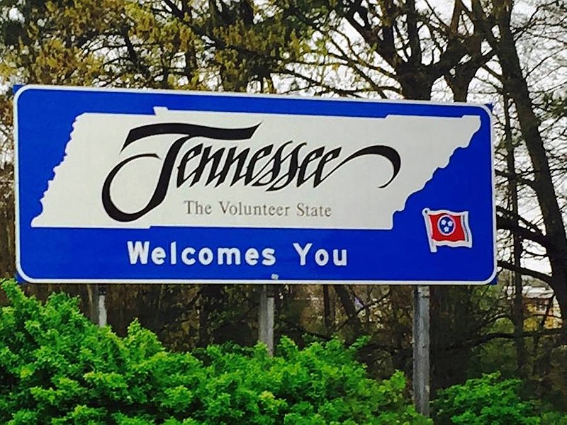 Tennessee sign tile