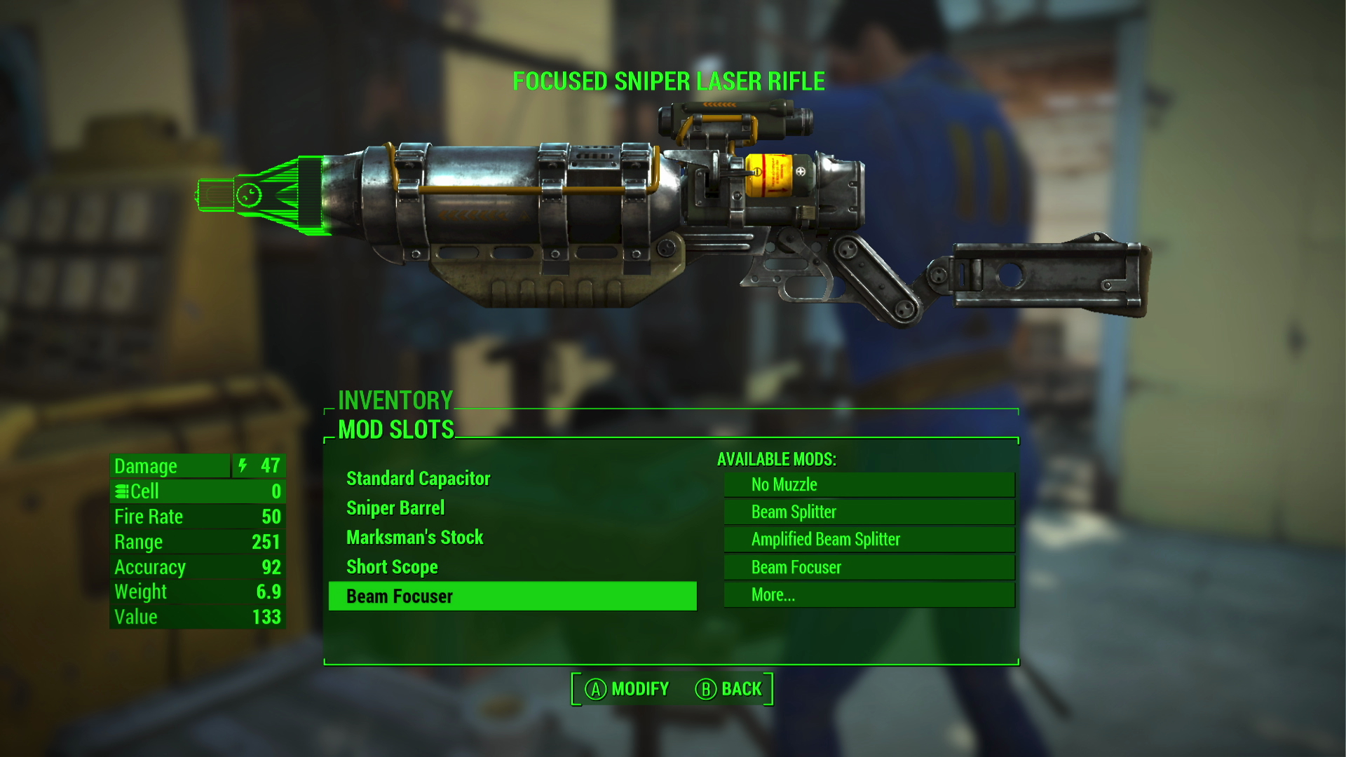 The customization system is exceptionally deep in "Fallout 4." Players will have access to hundreds of add-on weapon components as well as the ability to tweak their own appearance and build settlements for survivors. [Contributed image.]