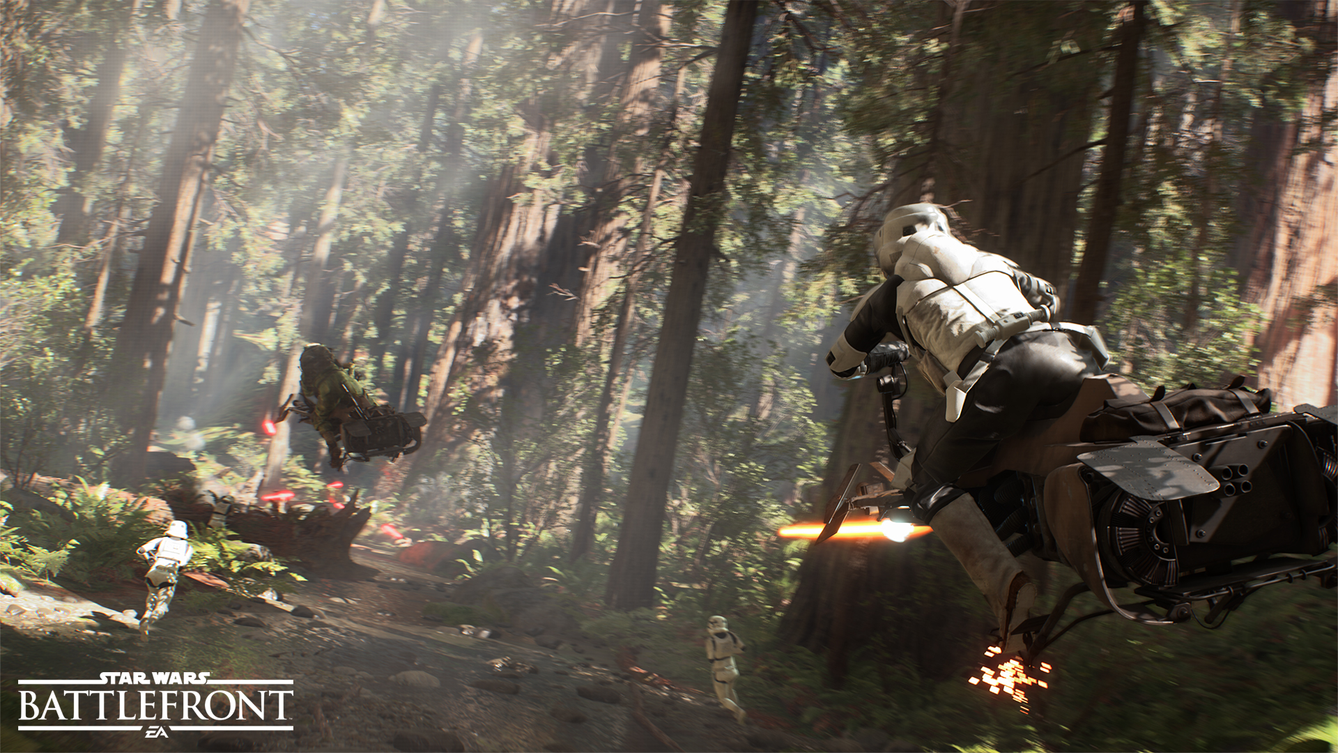 Using photogrammetry technology (in regular English, that means turning two-dimensional images or video into 3-D models), the graphics in "Star Wars Battlefront" achieve near photorealistic quality. The game also samples the audio from the films to create a screen-to-screen accurate digital representation of the film experience. [Contributed image.]