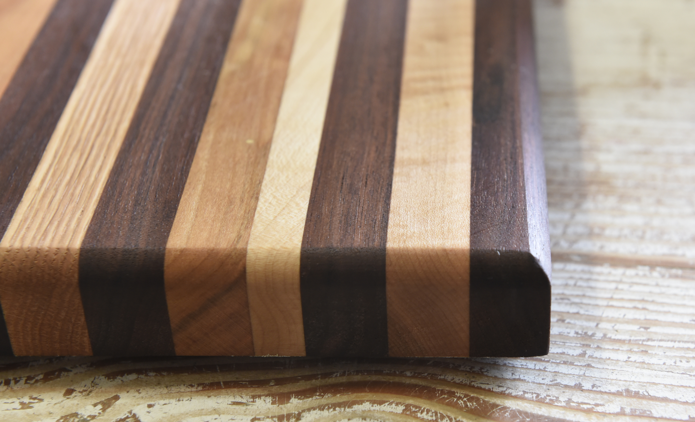 A cutting board made by Cooper Plotner is photographed on Thursday, Sept. 17, 2015, at his home in Soddy-Daisy, Tenn., one of his entries in the upcoming Hamilton County Fair.