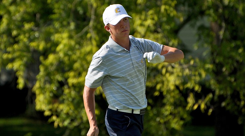 UTC golfer Stuart Thomas is in third place individually with the Mocs tied for fourth after two of three rounds in Virginia Commonwealth University's tournament in Richmond.