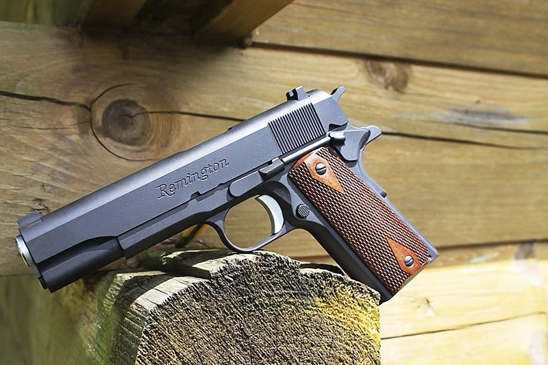 Remington is among the gunmakers who modeled a pistol on John Browning's Colt 1911 .45 ACP pistol.