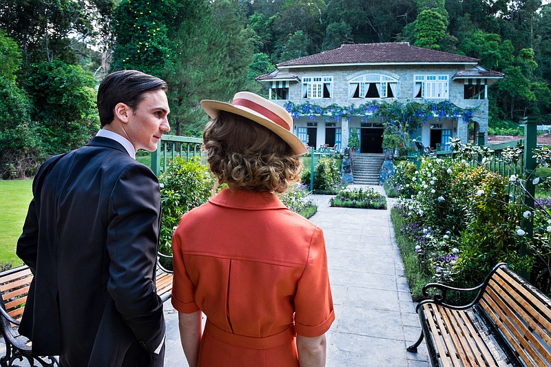 
              This photo provided by PBS shows, Henry Lloyd-Hughes, left, as Ralph Whelan and Jemima West as Alice Whelan, in Masterpiece's "Indian Summers: Part 1." The drama series airs Sundays, Sept. 27 through Nov. 22, 2015, at 9 p.m. EDT. (Matt Brandon, Joss Barratt/PBS/Masterpiece via AP)
            