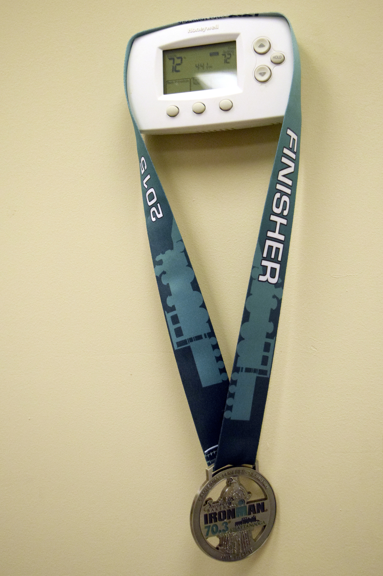 Steve Bean's medal for finishing last year's half-Ironman hangs from the thermostat at the family business on Hixson Pike.  The Bean family spoke to the Times Free Press about their 28-year old son, elite runner Cameron Bean, who was killed Monday after being hit by car while running.  Cameron was training his father, Steve, for this Sunday's Ironman.