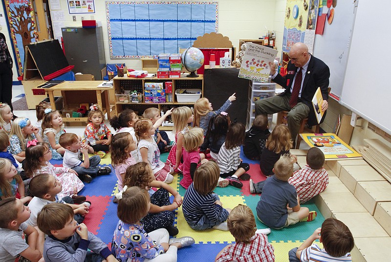 Christi Madewell's Pre-Kindergarden class is pictured in this file photo.