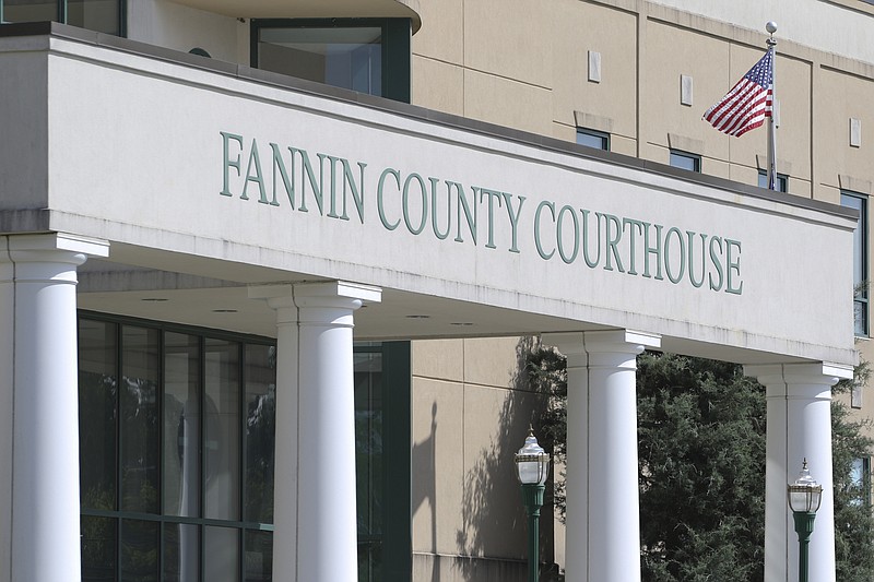 The Fannin County Courthouse in Blue Ridge, Ga.